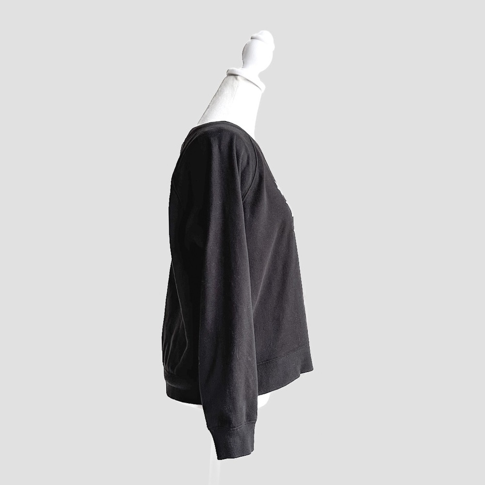 Rebecca Minkoff Rebel Print Pullover Black Sweatshirt - Picture 5 of 8